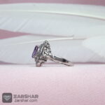 عکس انگشتر آماتیس بنفش زنانه