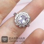 عکس انگشتر آماتیس بنفش زنانه