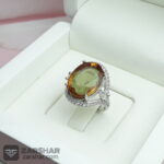 عکس انگشتر الماس تراش الکساندریت زنانه