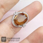 عکس انگشتر الماس تراش الکساندریت زنانه