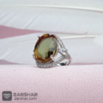 عکس انگشتر الماس تراش الکساندریت زنانه