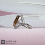 عکس انگشتر الماس تراش الکساندریت زنانه