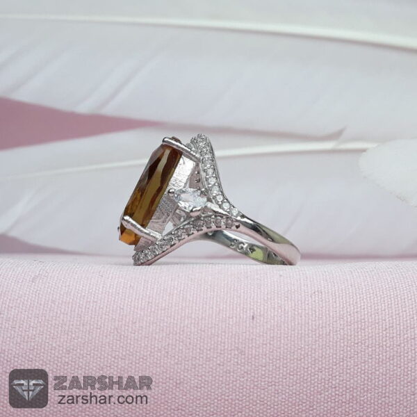 عکس انگشتر الماس تراش الکساندریت زنانه