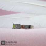 عکس انگشتر زبرجد اصل زنانه با روکش اب رادیوم