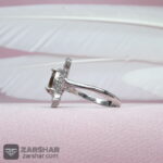 عکس انگشتر زنانه الکساندریت با روکش اب رادیوم