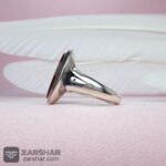عکس انگشتر عقیق قرمز خطی الله و پنج تن طرح پا اردکی