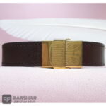 عکس دستبند چرم و نقره عقیق سبز یا قمر بنی هاشم