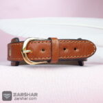 عکس دستبند چرمی عقیق سلیمانی چند رنگ طرح کاروان اسرا غروب عاشورا