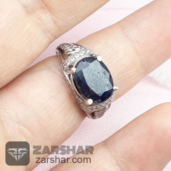 عکس انگشتر یاقوت کبود زنانه
