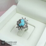 عکس انگشتر فیروزه نیشابوری زنانه
