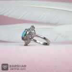 عکس انگشتر فیروزه نیشابوری زنانه