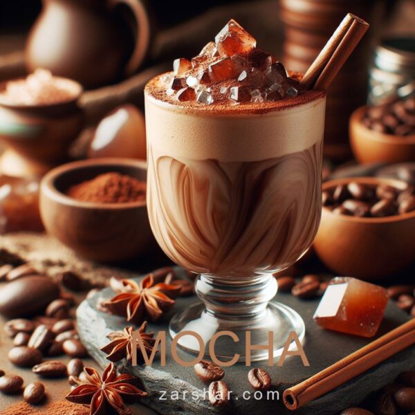 عکس دستبند بافت و سنگ دلربا MOCHA استارلایت