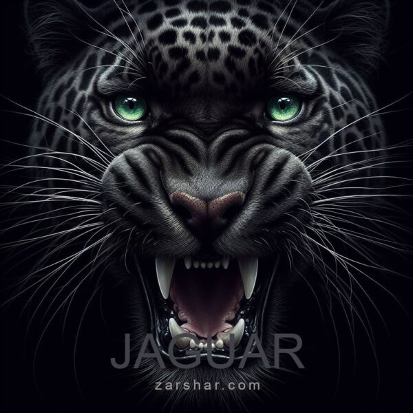 عکس دستبند سنگ طبیعی تایگر و لاوا با سواروسکی JAGUAR استارلایت