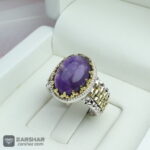 Angoshtar Amethyst Banafsh Damale Tarh Roloxi