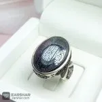 عکس انگشتر حدید خطی هفت جلاله