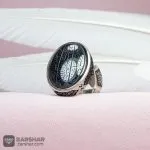 عکس انگشتر حدید خطی هفت جلاله