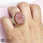 عکس انگشتر عقیق قرمز لبیک یا اباعبدالله الحسین