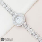 عکس ساعت زنانه نقره طرح امرالدکات مدل الارا