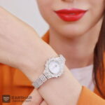 عکس ساعت نقره زنانه طرح امرالدکات مدل فریا