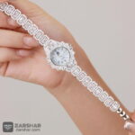 عکس ساعت نقره زنانه طرح امرالدکات مدل فریا