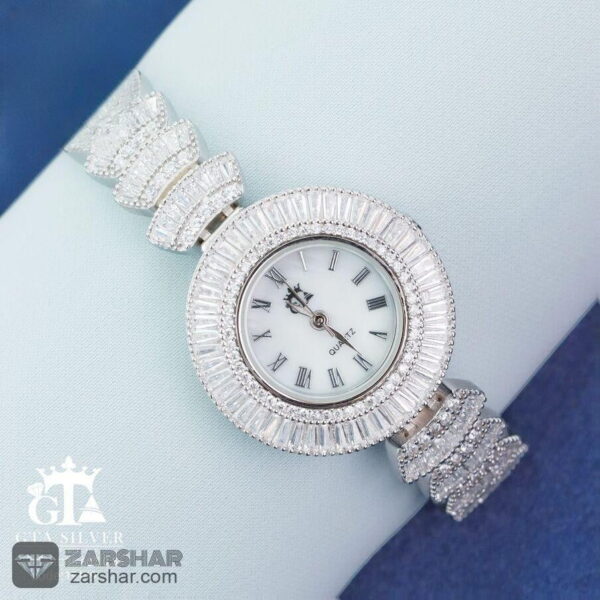 عکس ساعت نقره لاکچری زنانه