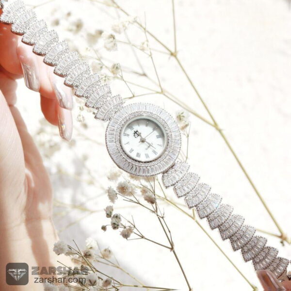 عکس ساعت نقره لاکچری زنانه