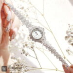 عکس ساعت نقره زنانه طرح خورشید