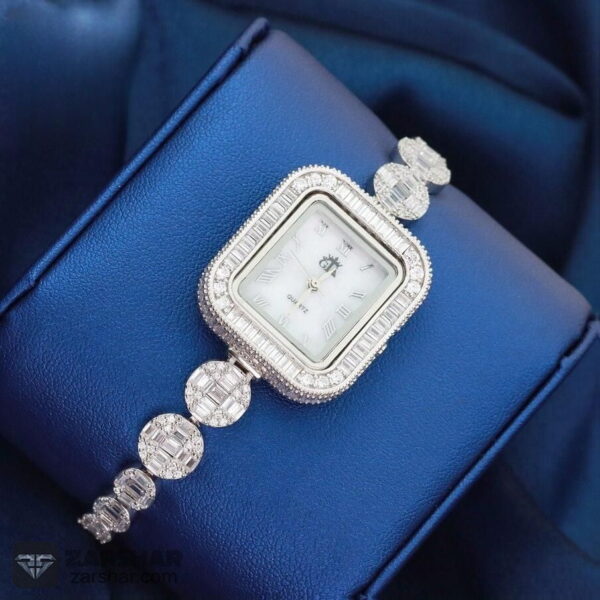 عکس ساعت نقره مربعی زنانه شیک
