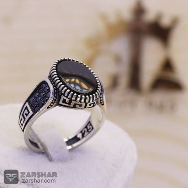 انگشتر اسپرت مردانه نقره مدل جکسون عکس انگشتر اسپرت مردانه نقره مدل جکسون