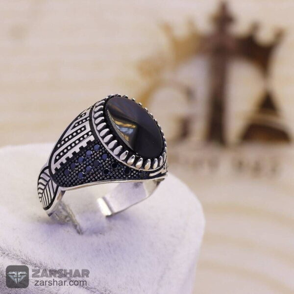 انگشتر نقره اسپرت مردانه مدل الیوت عکس انگشتر نقره اسپرت مردانه مدل الیوت