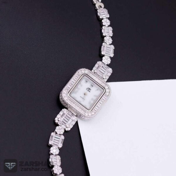 عکس ساعت نقره زنانه طرح امرالدکات مدل روآنا