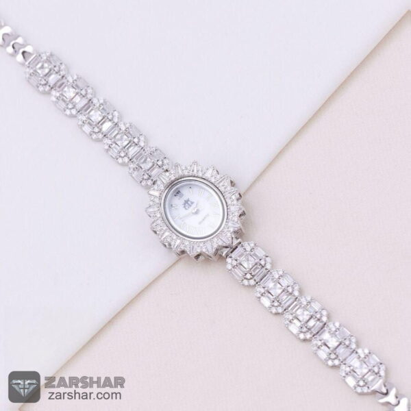 ساعت نقره زنانه طرح امرالدکات مدل ایسلا عکس ساعت نقره زنانه طرح امرالدکات مدل ایسلا