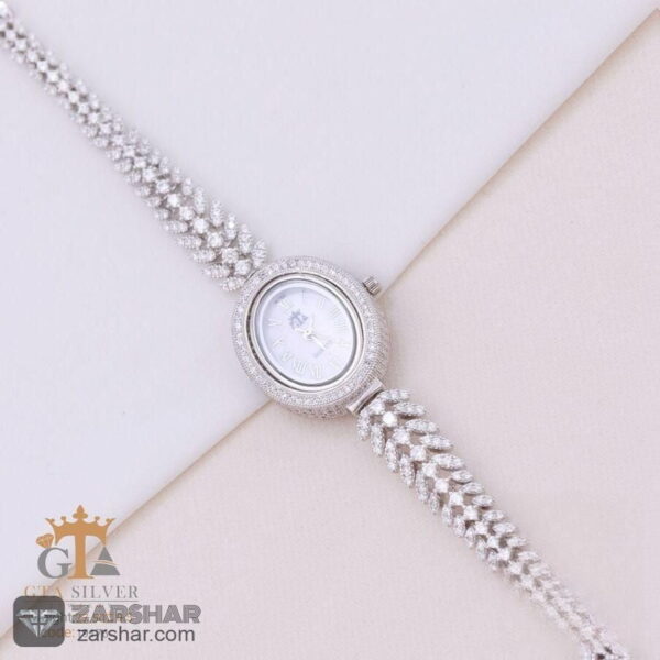 ساعت نقره زنانه مدل زارا عکس ساعت نقره زنانه مدل زارا