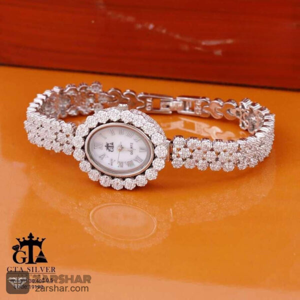عکس ساعت نقره زنانه مدل شارلوت
