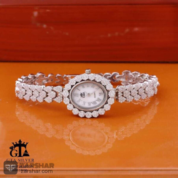 ساعت نقره زنانه مدل لونا عکس ساعت نقره زنانه مدل لونا