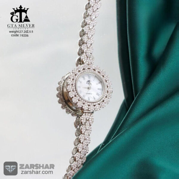 ساعت نقره زنانه مدل کلوئی عکس ساعت نقره زنانه مدل کلوئی