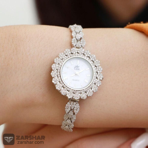 ساعت نقره زنانه مدل کلوئی عکس ساعت نقره زنانه مدل کلوئی