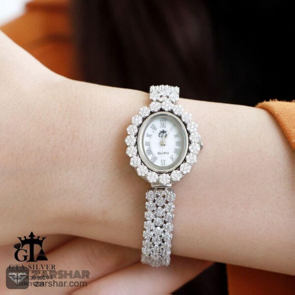 عکس ساعت نقره زنانه مدل جیانا