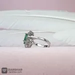 عکس انگشتر زنانه زمرد درجه یک
