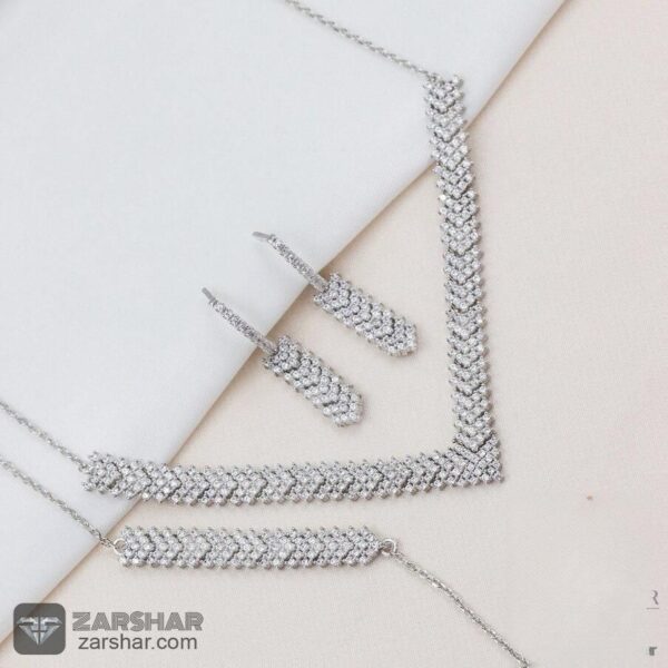 سرویس نقره زنانه شیک و مجلسی ZS1207 عکس سرویس نقره زنانه شیک و مجلسی ZS1207