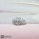 عکس انگشتر حلقه زنانه نگین اتمی