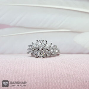 عکس انگشتر حلقه زنانه نگین اتمی