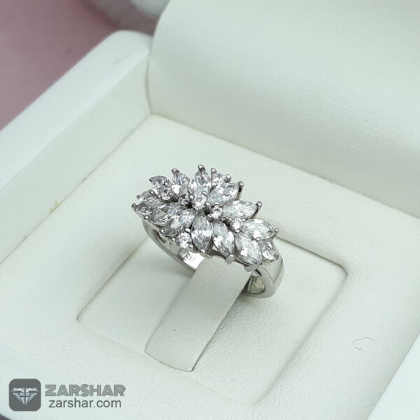 عکس انگشتر حلقه زنانه نگین اتمی