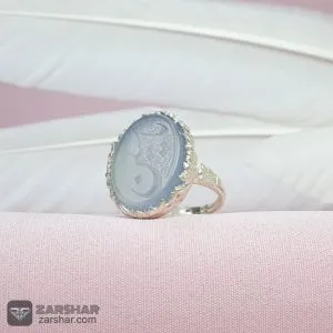 عکس انگشتر زنانه عقیق سوسنی یا حسین