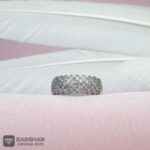 عکس حلقه زنانه نگین اتمی