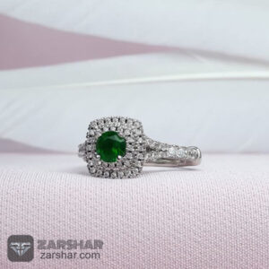 عکس انگشتر زنانه طرح زمرد