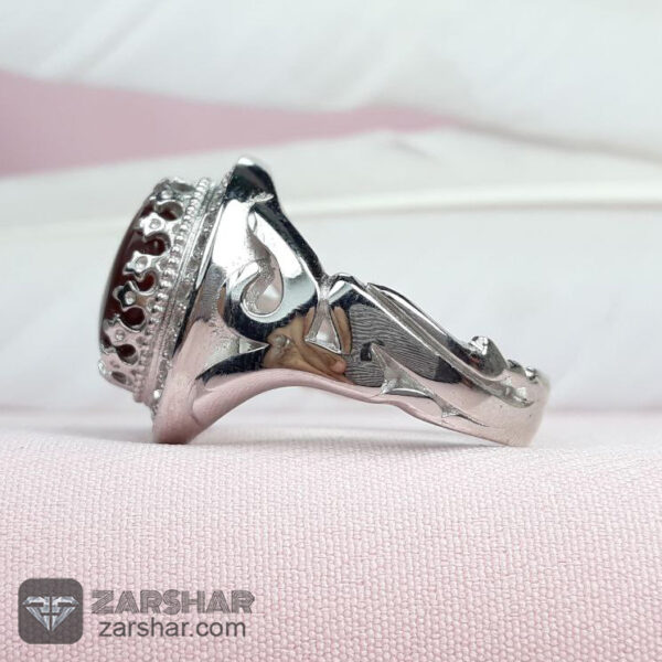 انگشتر اسپرت عقیق یمنی کبدی عکس انگشتر اسپرت عقیق یمنی کبدی