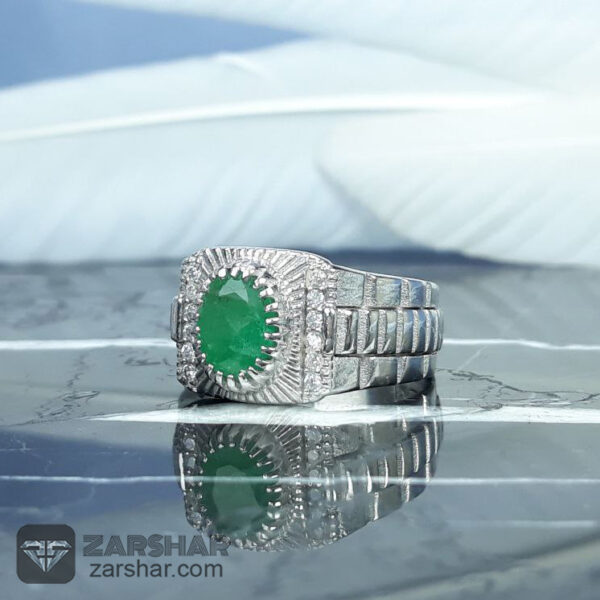 انگشتر زمرد درجه یک عکس انگشتر زمرد درجه یک