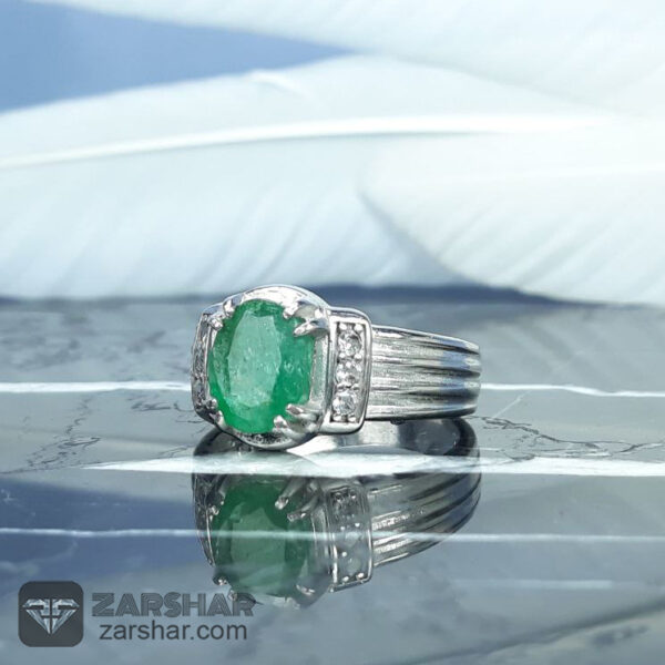 انگشتر زمرد درجه یک عکس انگشتر زمرد درجه یک