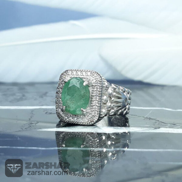 انگشتر زمرد درجه یک عکس انگشتر زمرد درجه یک